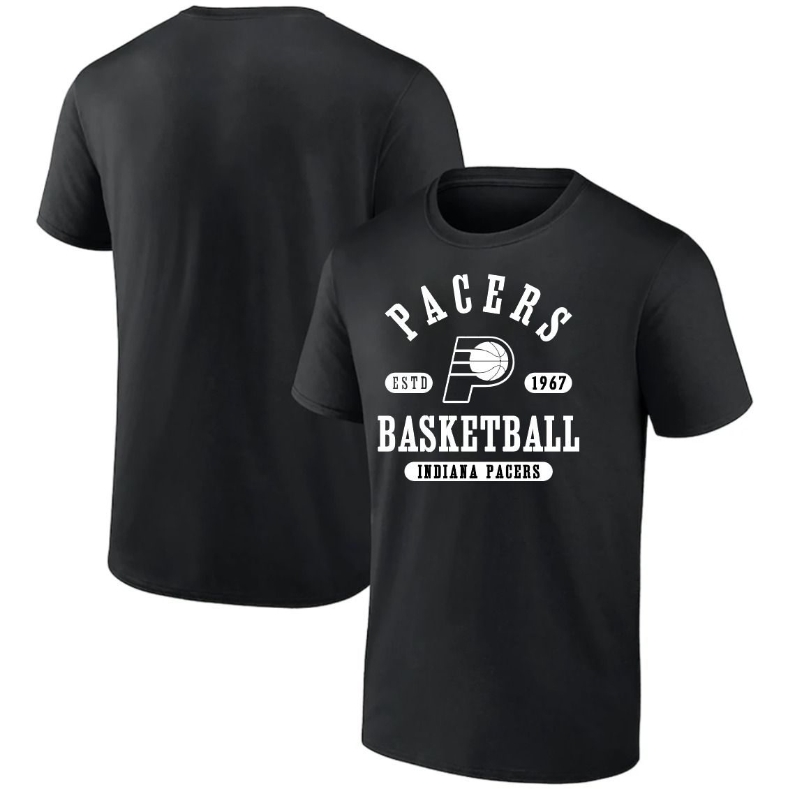 Men 2025 NBA Indiana Pacers Black T shirts style 041